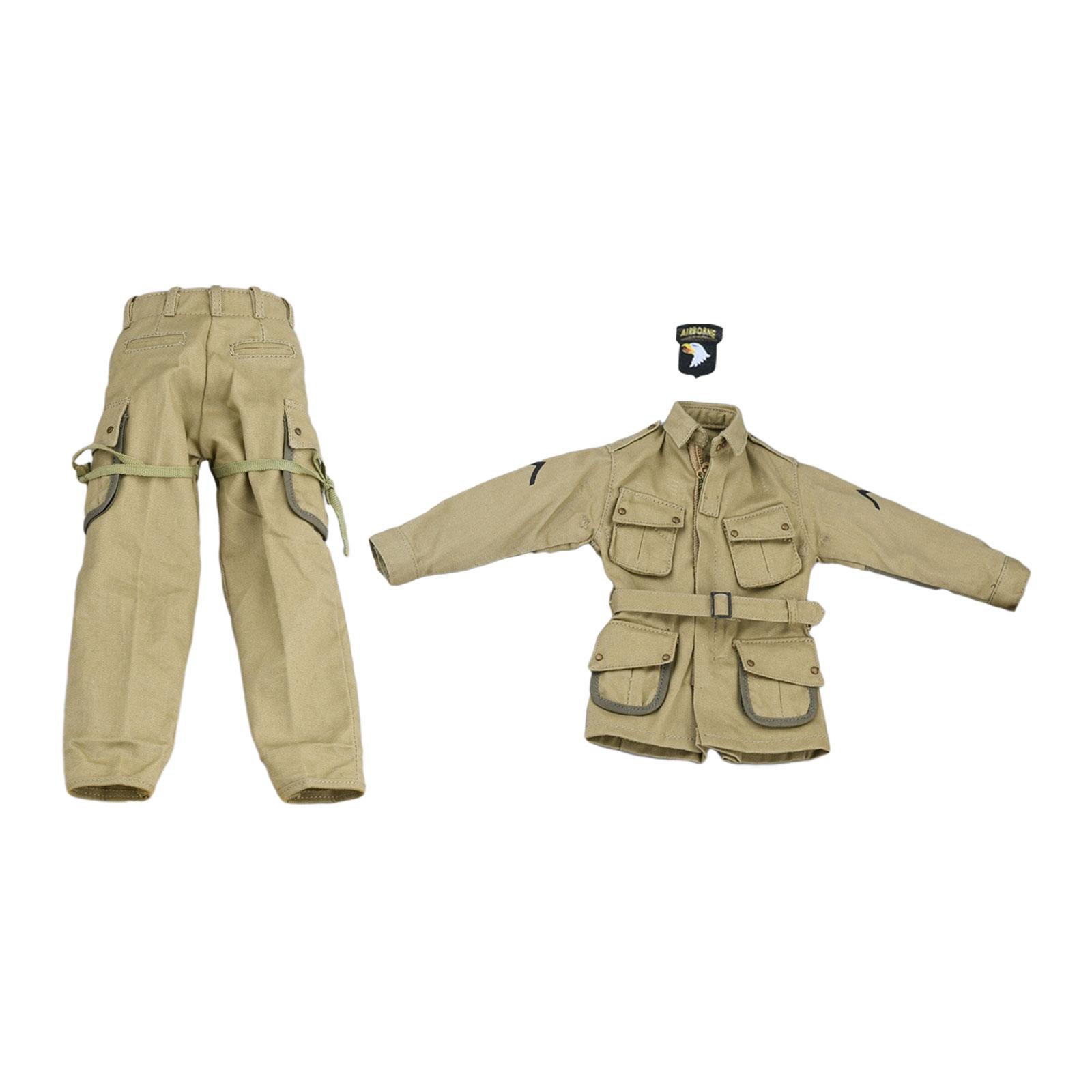 1/6 Scale Figure Clothes Outfit Mini Coat Pant for 12`` inch Soldier Figures