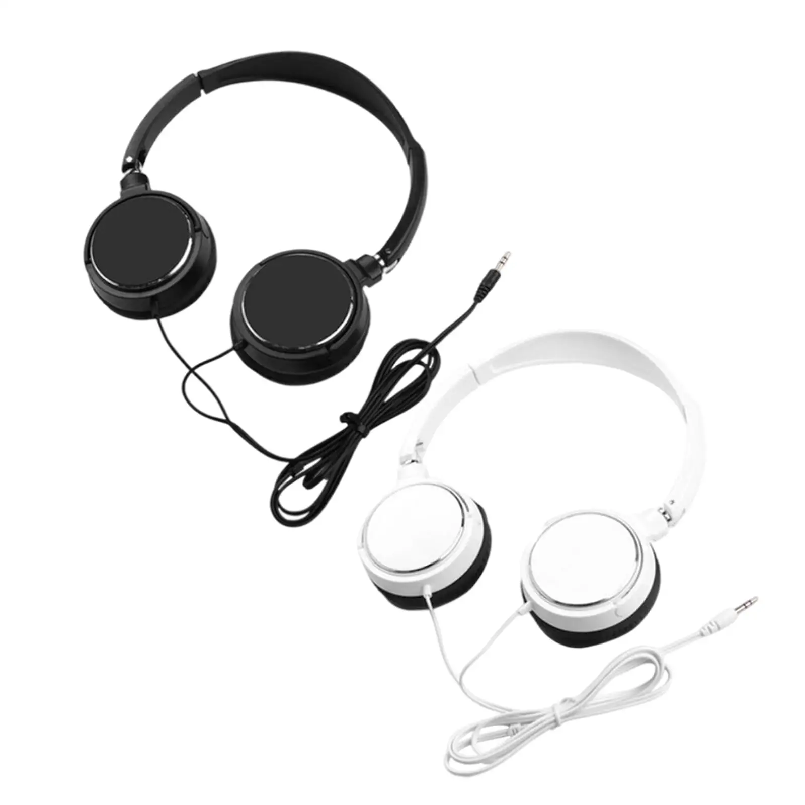 Headphones Volume Control Stereo Corded with Microphone Music Lightweight Over Ear Headset for Cellphones Laptop Course