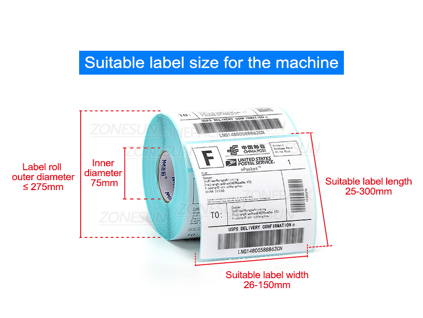 ZONEUN LT-50 Semi-Automatic Sticker Round Bottle Labeler Tube Can Labeling Machine Customized Labeling For Spray bottle