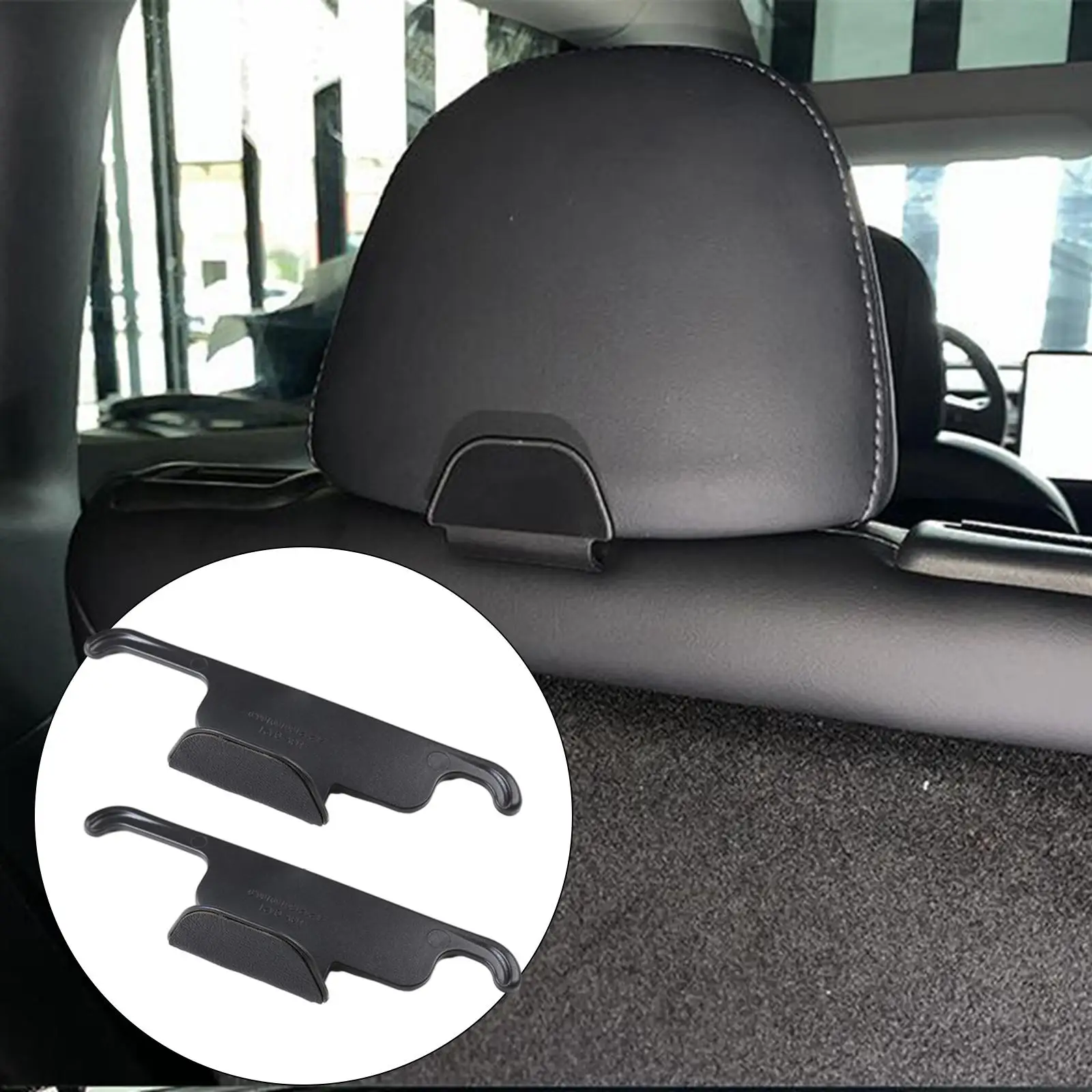 2Pcs Car Seat Headrest Hanger for Purse Bags Fit for Model Y