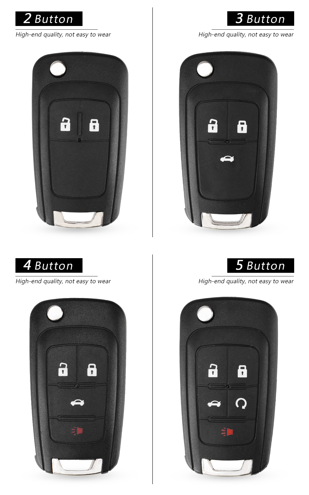 KEYYOU 1PCS Flip Remote Car Key For Chevrolet Cruze Epica Lova Camaro Impala Fit Astra J Corsa E Insignia Zafira C 2 3 4 5BT