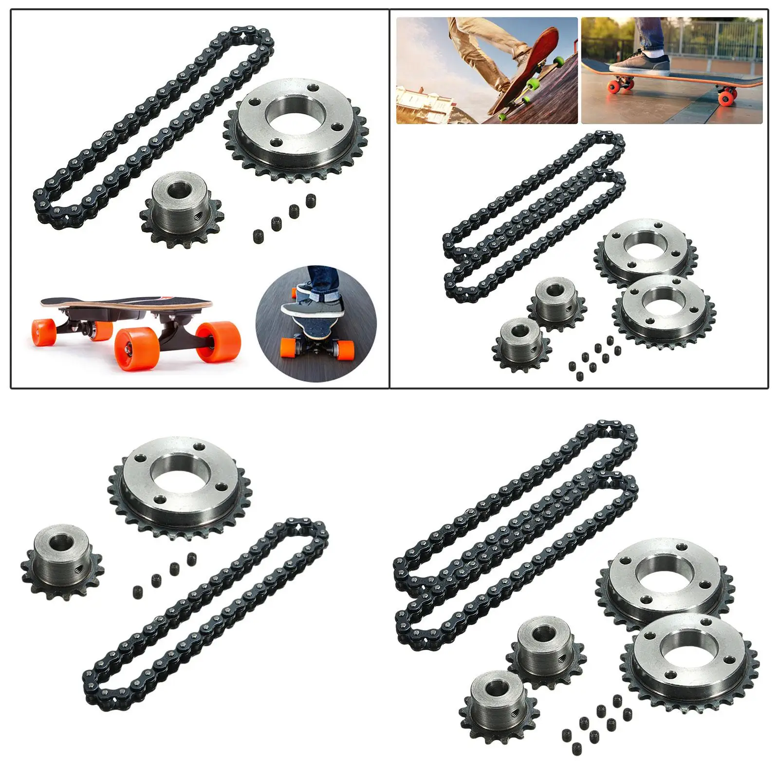 Small Sprocket Chain Wheel Accessories   Mount Kit DIY Motor