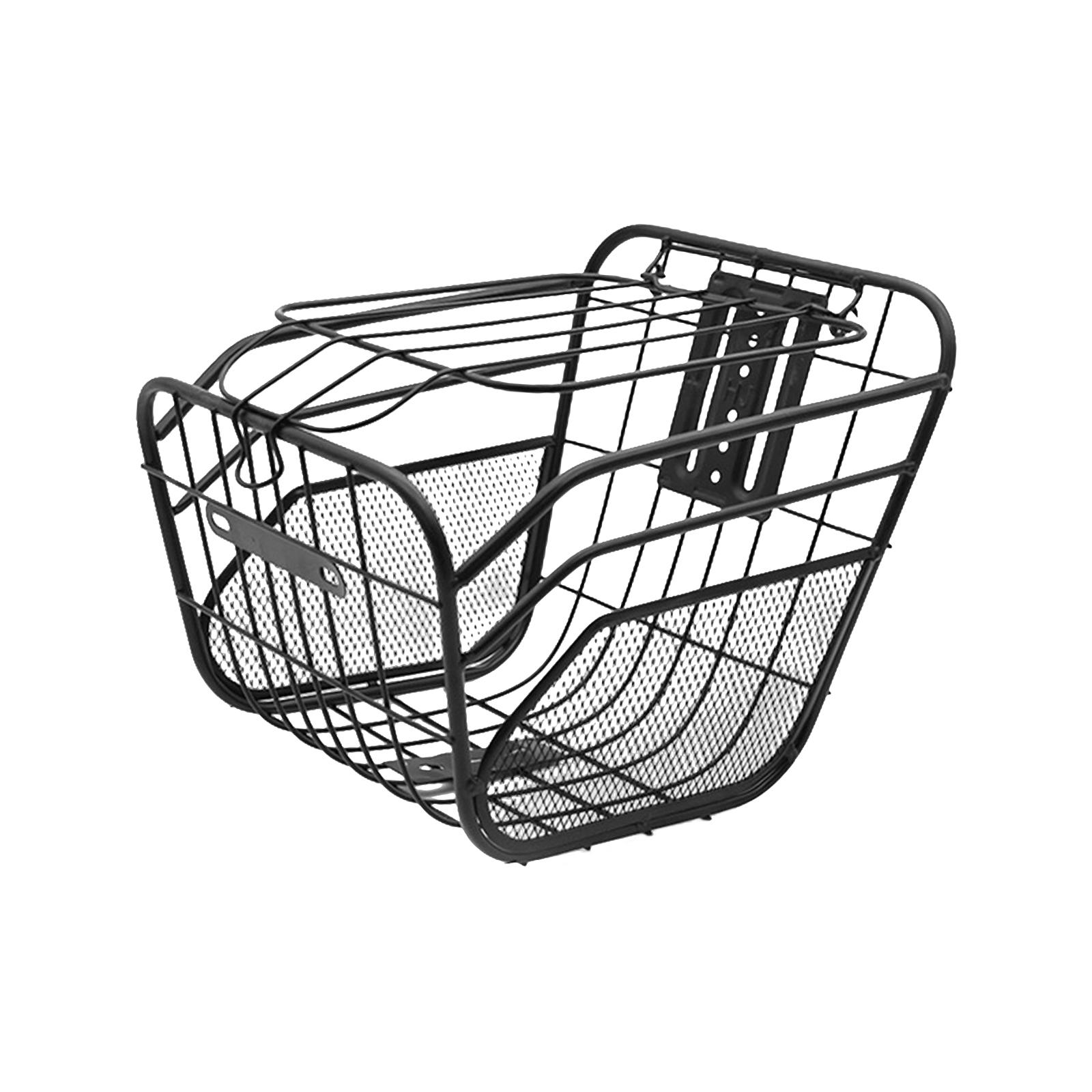 Electric Bike Metal Basket Sundries Organizer Stable Easy to