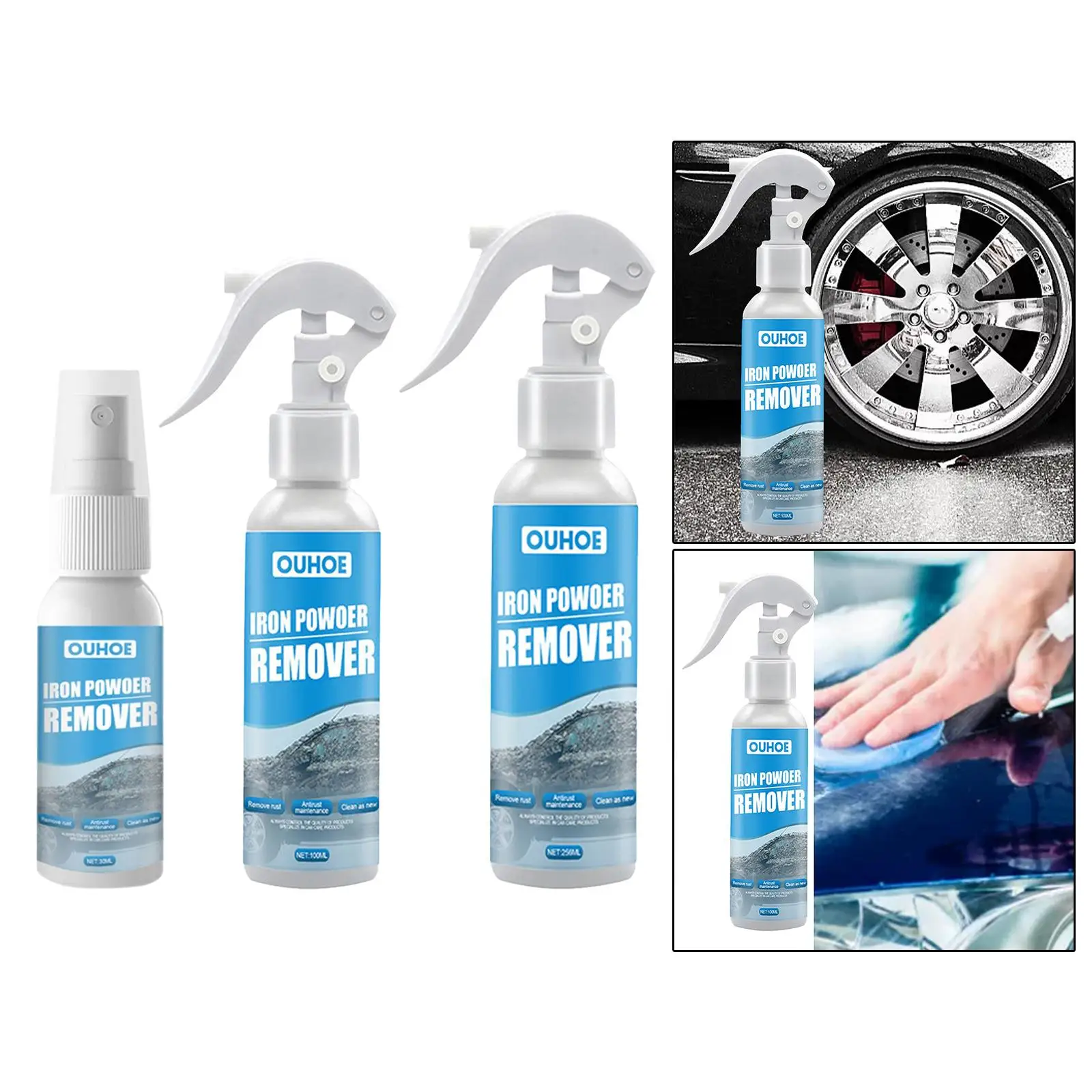 Rust Remover Spray Car Maintenance Rust Inhibitor Derusting Spray Fit for Cleaning Tool