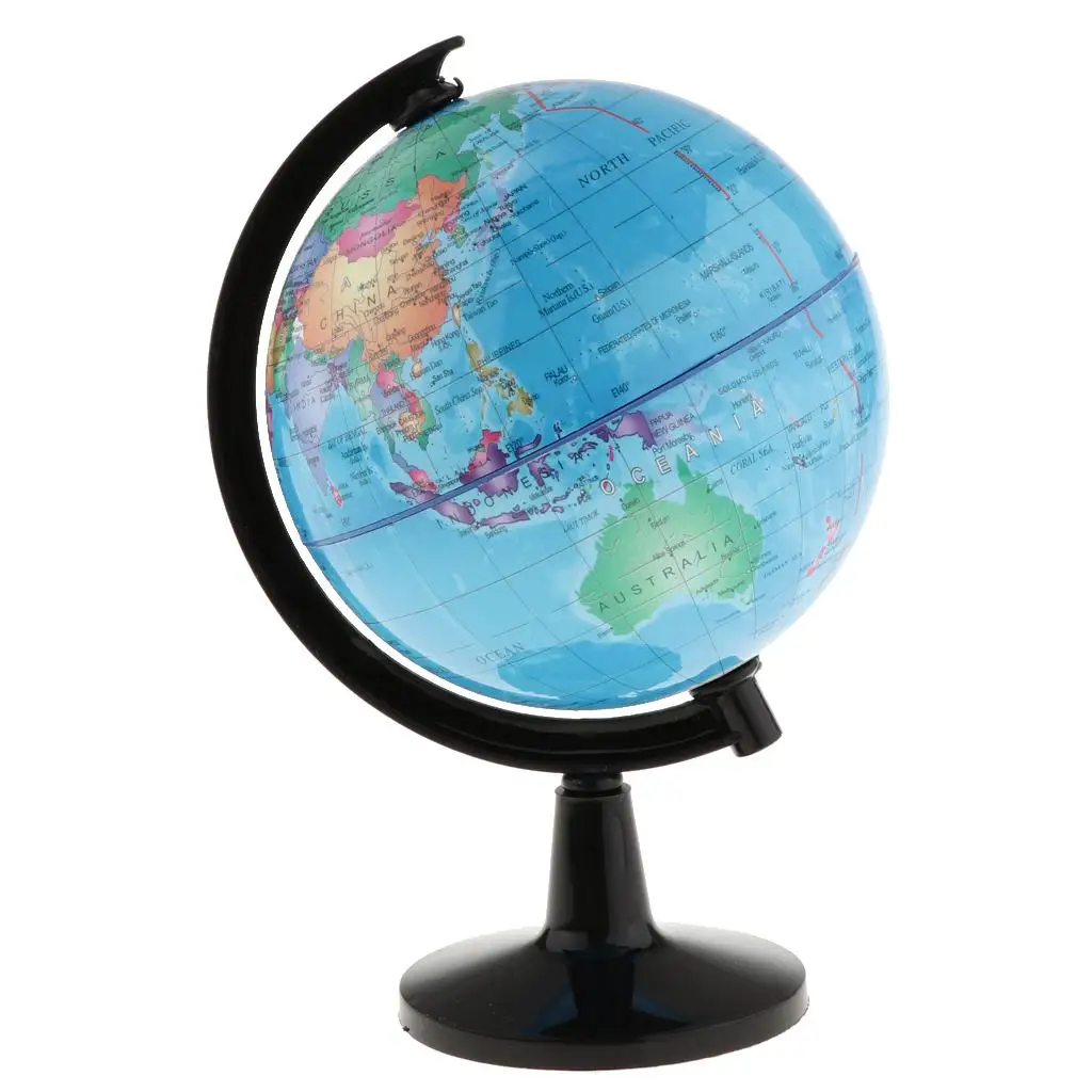 3xInteractive Globe Desktop World Map Spinning Globe for Study Kid`s Bedroom