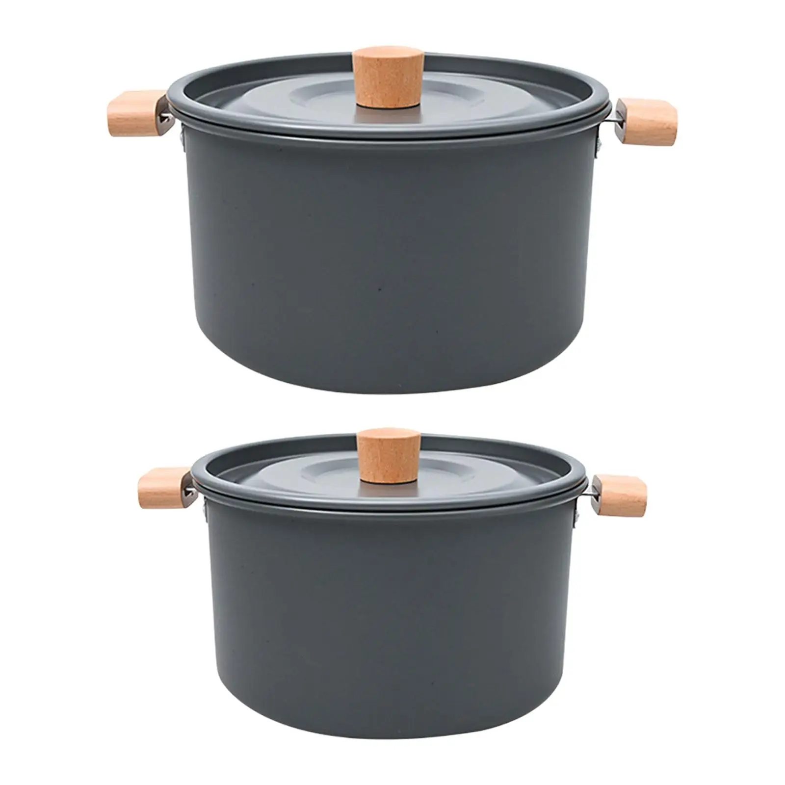Camping Stockpot Round Large with Lid for Backpacking Home Hiking