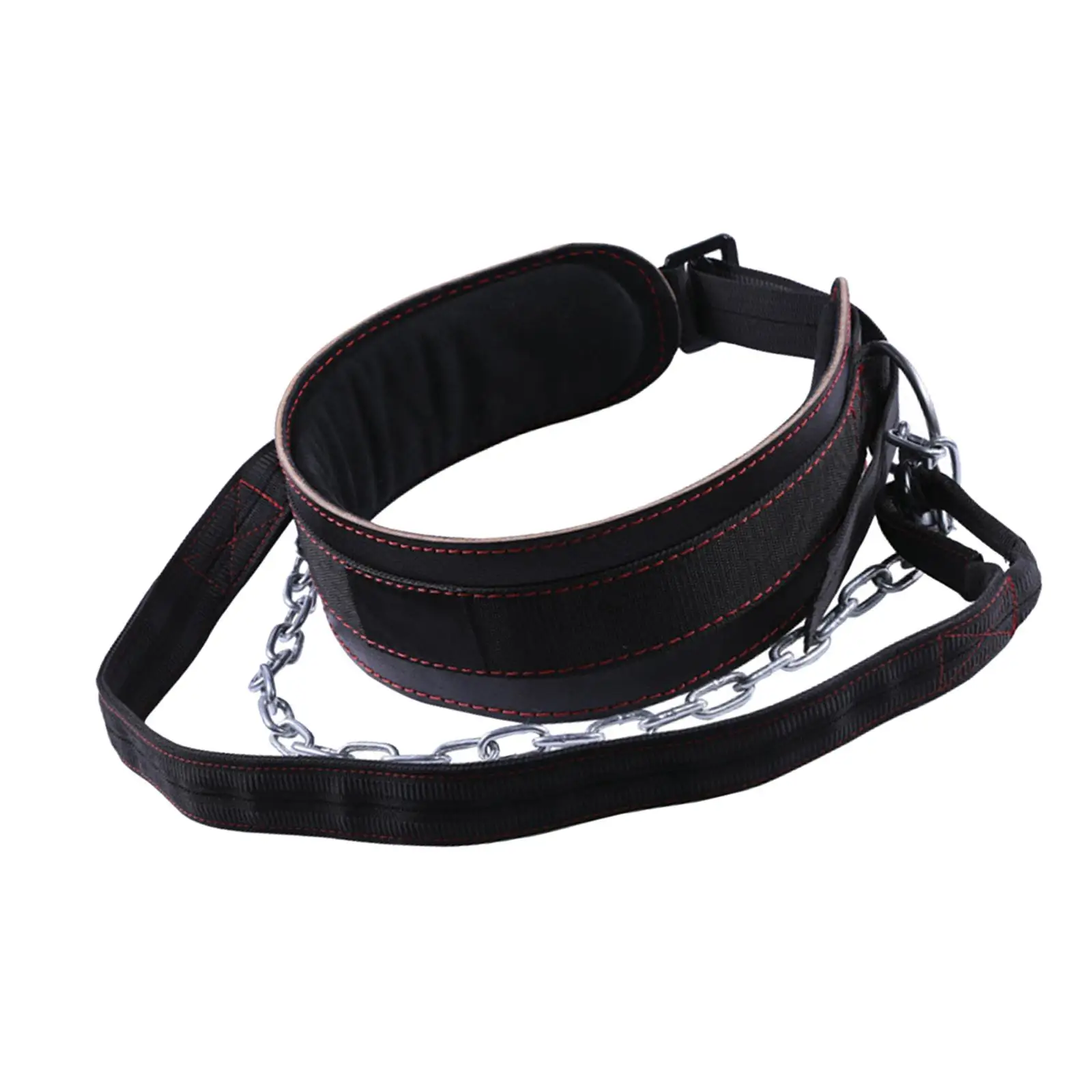 Pull Ups Belt with Chain Spandex Body Building Trainer Weight Belt for Training Powerlifting