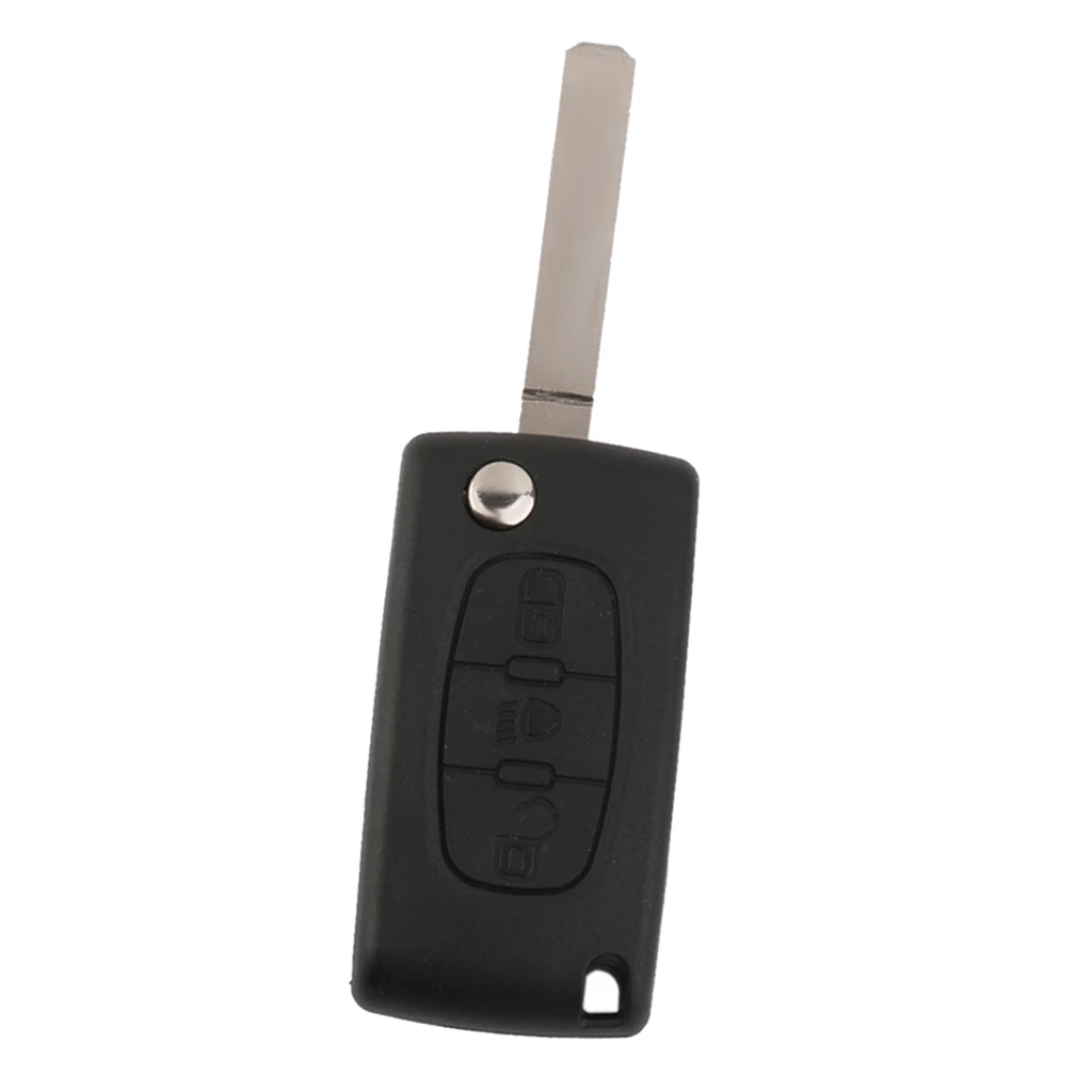 3-Button Remote Locking Flip Key Blank Shell for Citroen Picasso CE0523