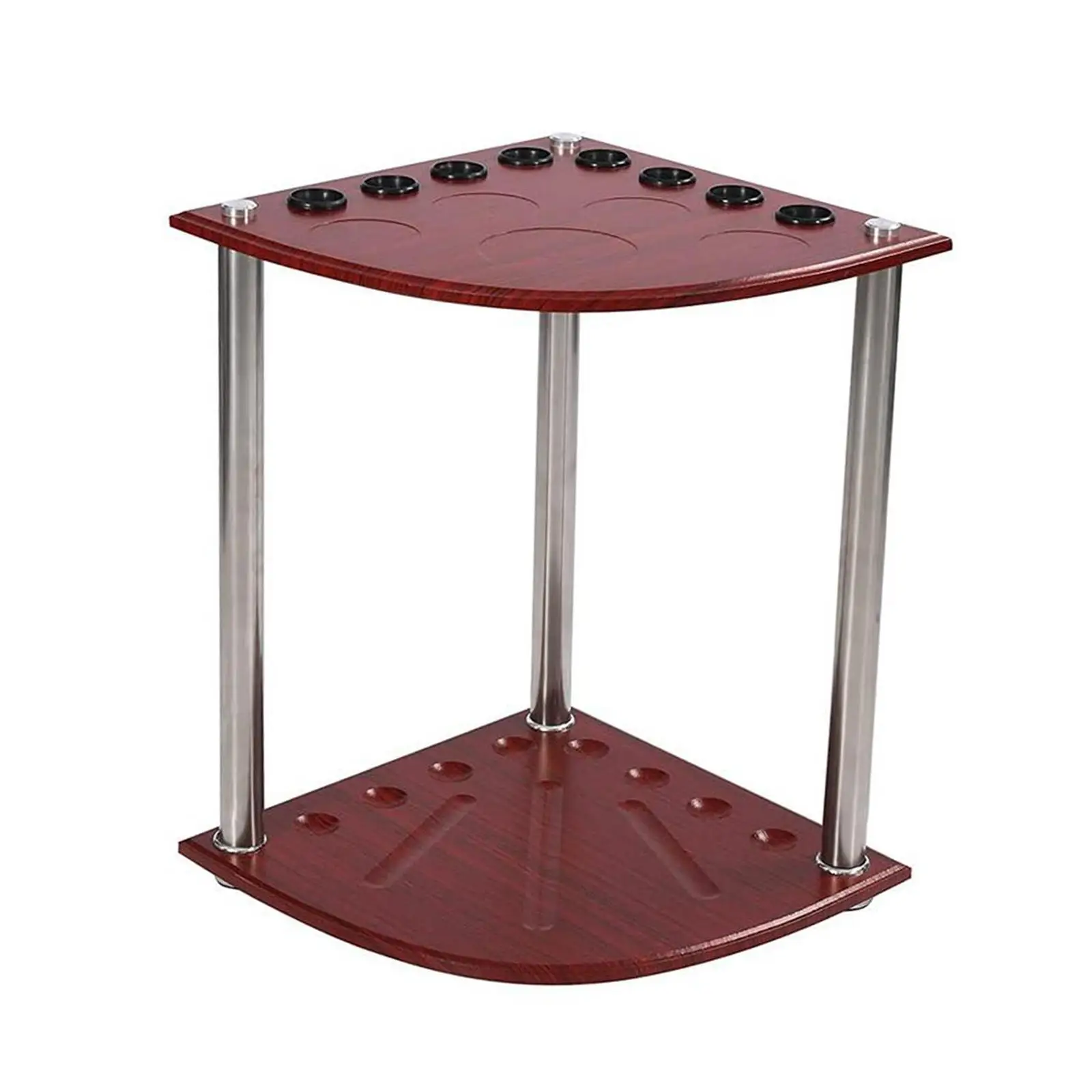 Portable Billiard Pool  Rack Corner  Holder Pool Table Freestanding 8 Hole for Game Room Pool Bars Billiard Sports Clubs