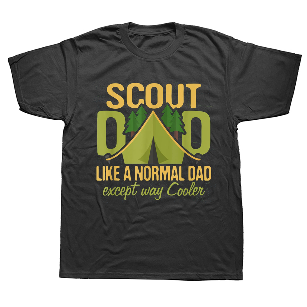 Scout Dad Cub Leader Boy Camping Scouting T-Shirts Grafik Baumwolle Streetwear Kurzarm Geburtstagsgeschenke Sommer Stil T-Shirt – Detail 2