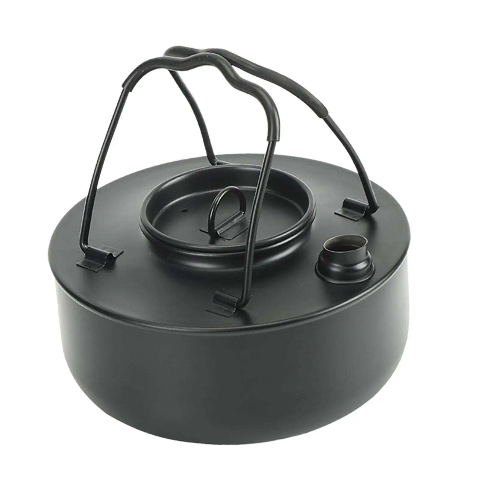 Portable Outdoor Stove Pot Teapot Kitchenware Backpack Fishing Anti Scald Handle Camping Kettle for Tea Coffee Open Fire Travel