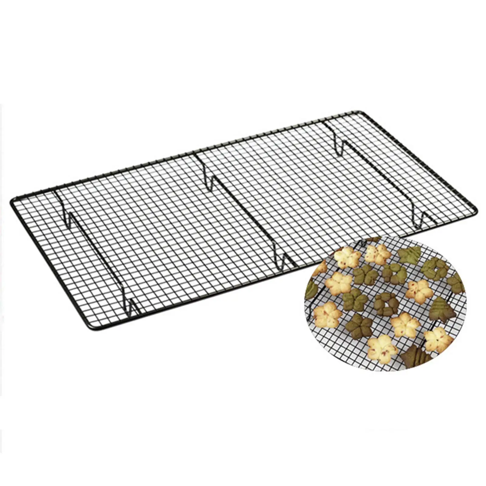 Wire Baking Rack Outdoors Wire Mesh Cooking Baking Non Stick Picnics Baking Cake Cooling Rack Cold Drying Net Multifunctional