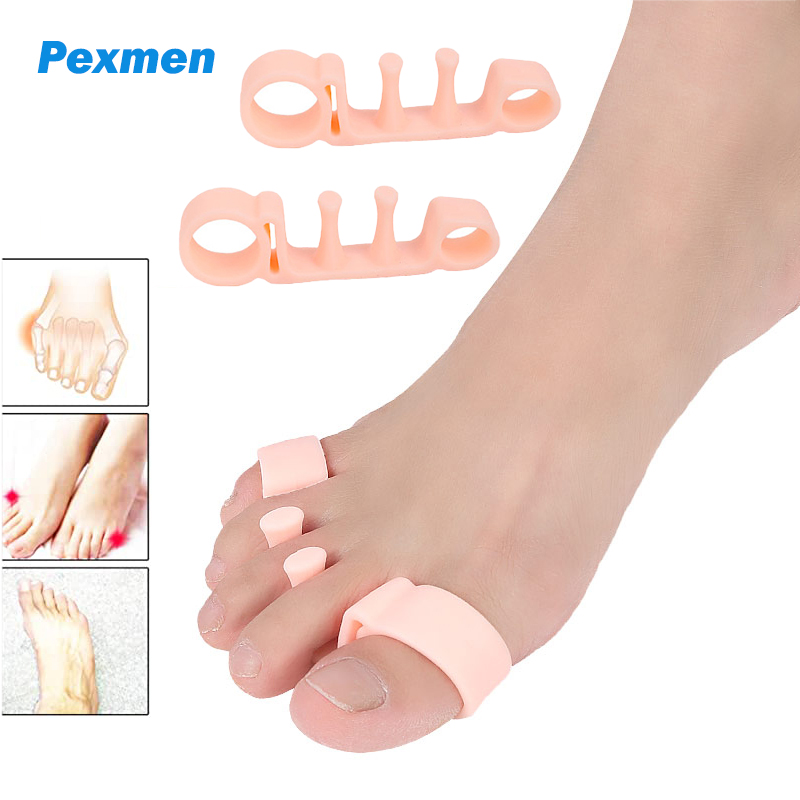 Best of Pexmen 2 / 4Pcs Gel Toe Separators Straightener For Overlapping Hammer Toes Bunion Relief Toe Correction Protector Spacer Reviews & Tips