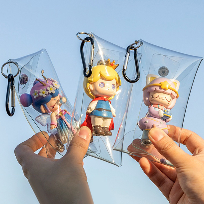Mini Transparent Display Bag Keychain