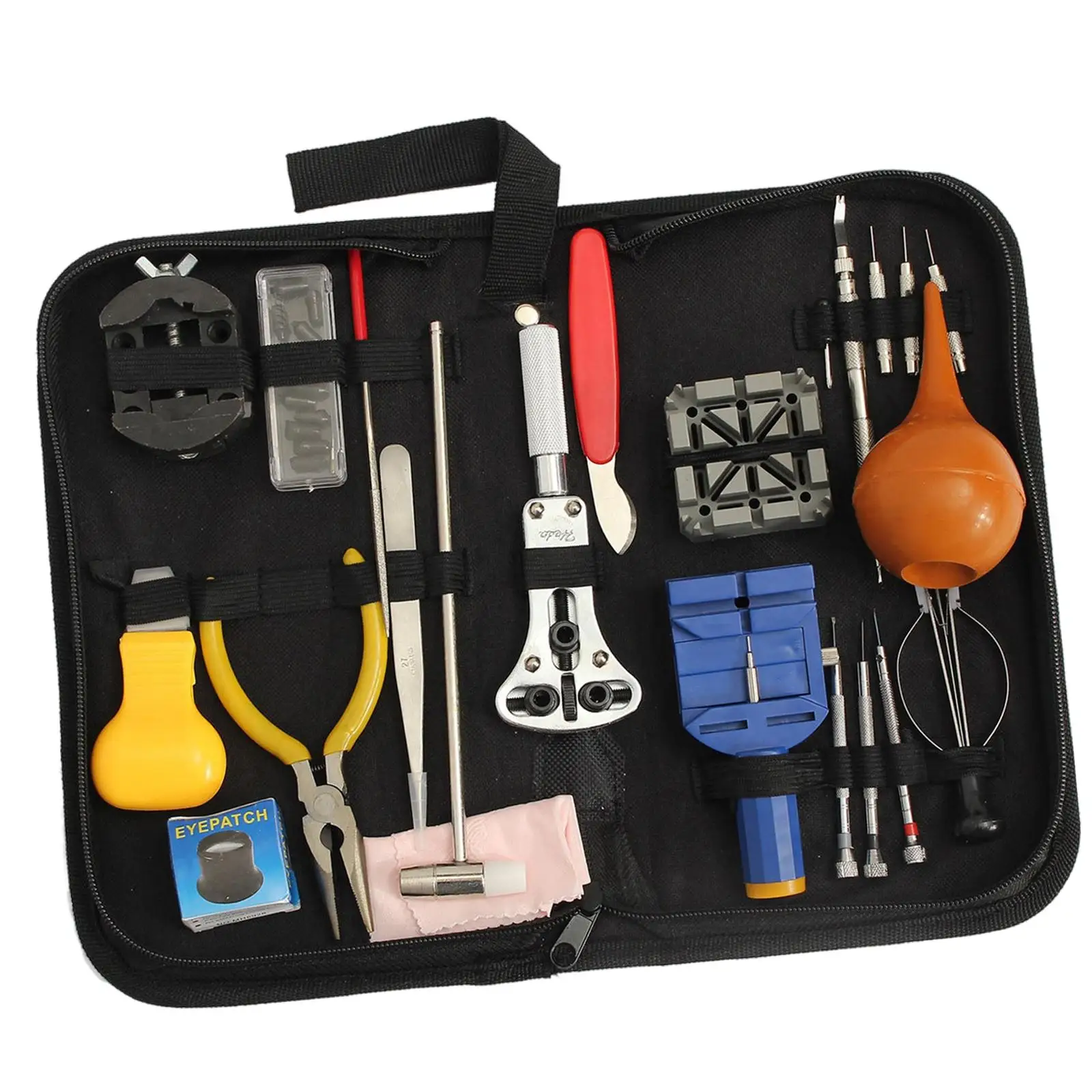 22Pcs Watch Repair Kit Professional Band Link Remover Case Opener Spring Bar Tool Set Screwdriver with Case