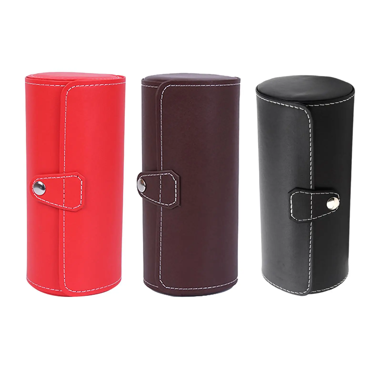 Watch 2 Slots Wristwatch Jewelry Cylinder for Personal Use Display Case
