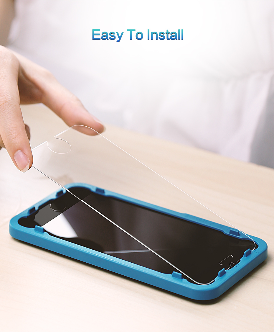SmartDevil Screen Protector for iPhone SE3 2022 HD Tempered Glass for iPhone X SE 7 8 Front Film Anti Blue ray Glass