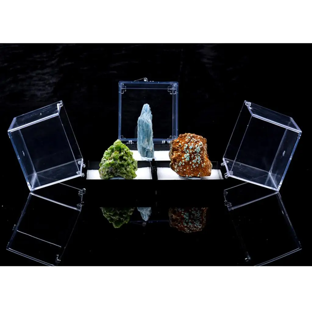 Dustproof Acrylic Display Case for Rock Statue 3D Models Collection Display