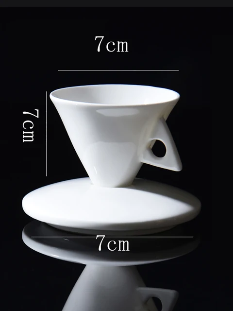 Creative wavy ceramic fancy coffee cup and saucer set European small luxury  couple 200ml coffee cup - AliExpress