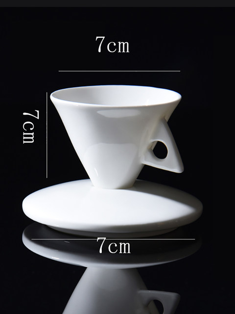 Creative wavy ceramic fancy coffee cup and saucer set European small luxury  couple 200ml coffee cup - AliExpress