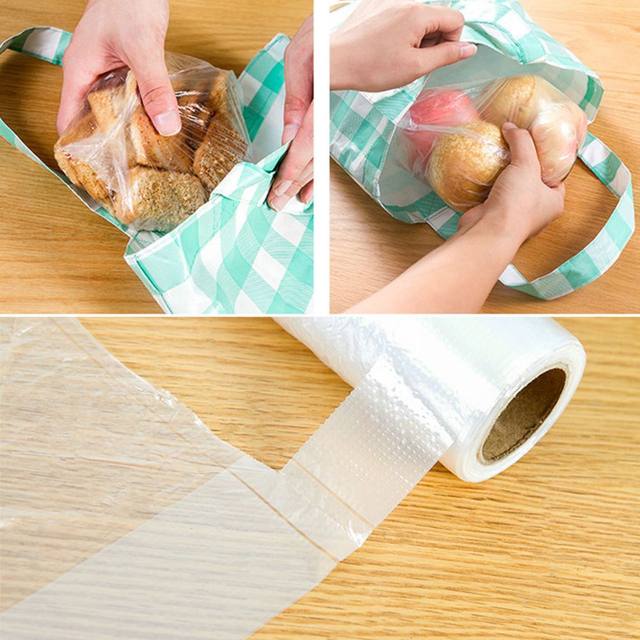 100 pcs Transpare Roll Fresh-keeping Plastic Bags of Vacuum Food Saver Bag  3 Sizes Food Storage Bags with Handle Keep Fresh GYH - AliExpress