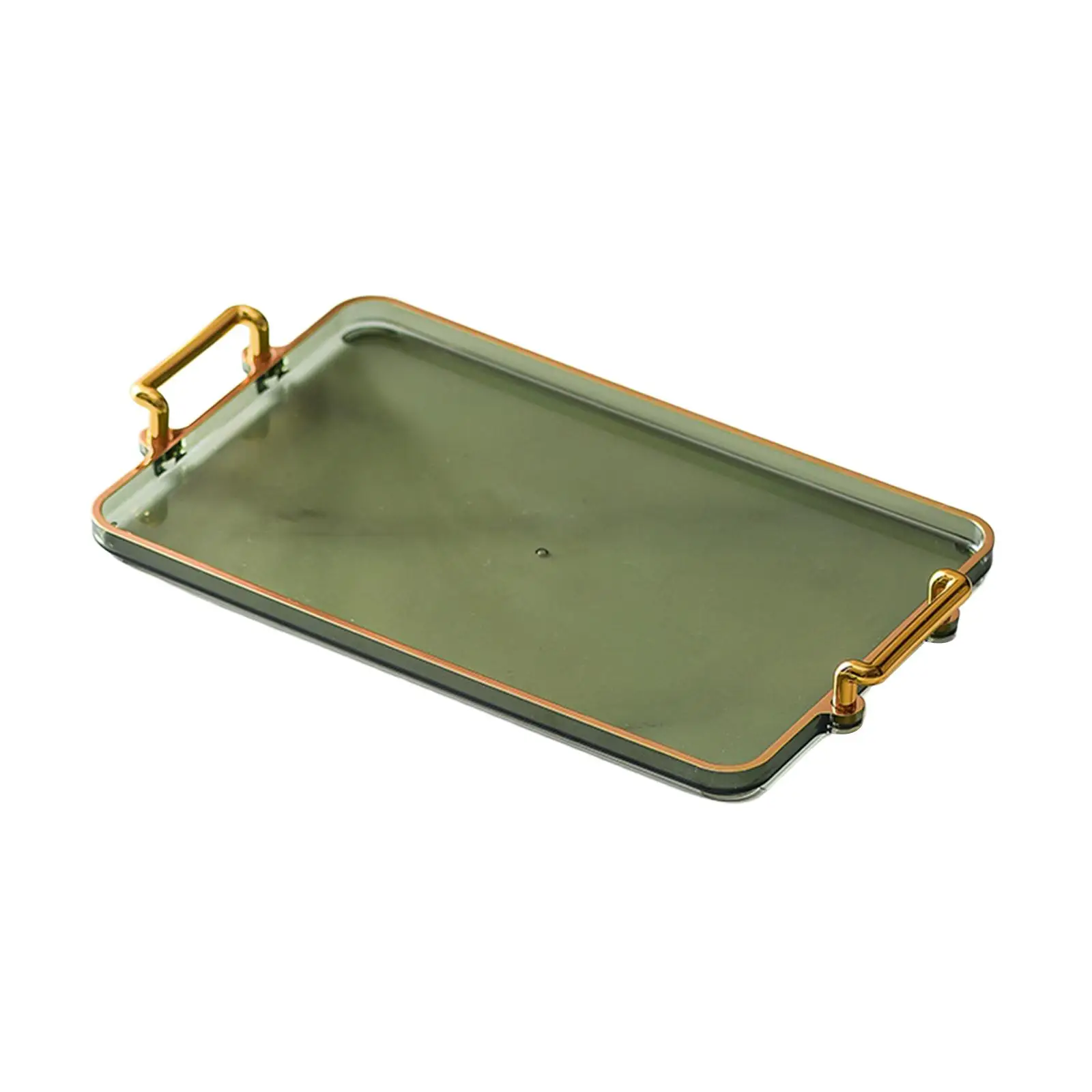 Farmhouse Serving Tray Shower Caddy Plate Jewelry Perfume Cosmetics Holders Multifunction with Handles for Bathroom Home Office