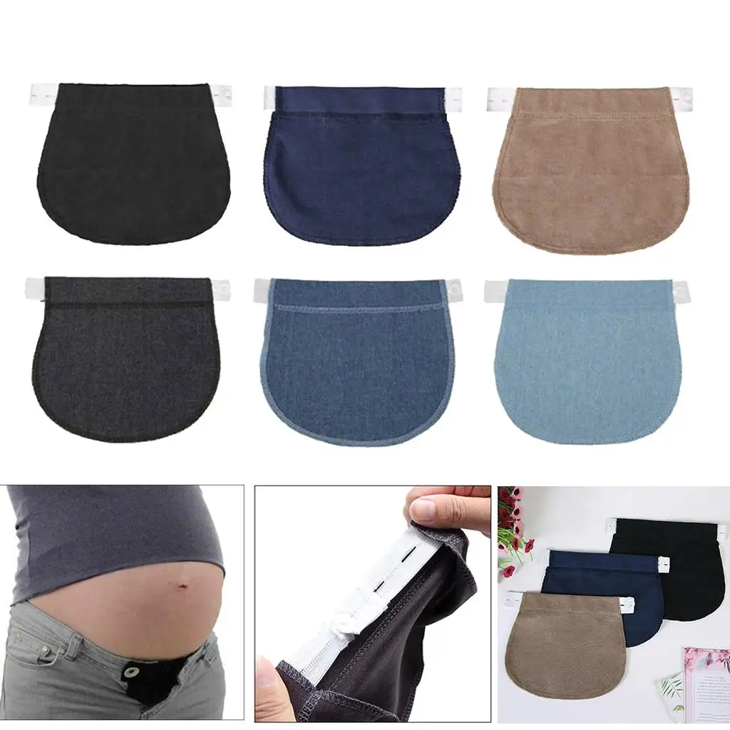 3x Maternity Pregnancy Waistband Elastic Extender Adjustable Waist Pants Belt