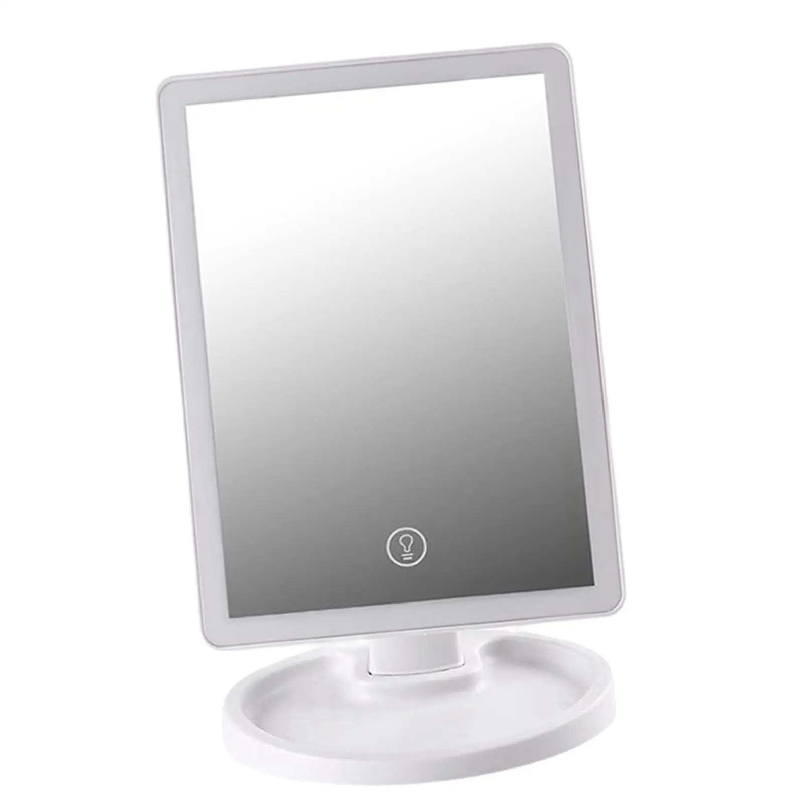 Makeup Mirror with Lights Rechargeable Cosmetic Mirror Rotatable Dimmable Lights for Vanity Desk Travel Women Girls Gift