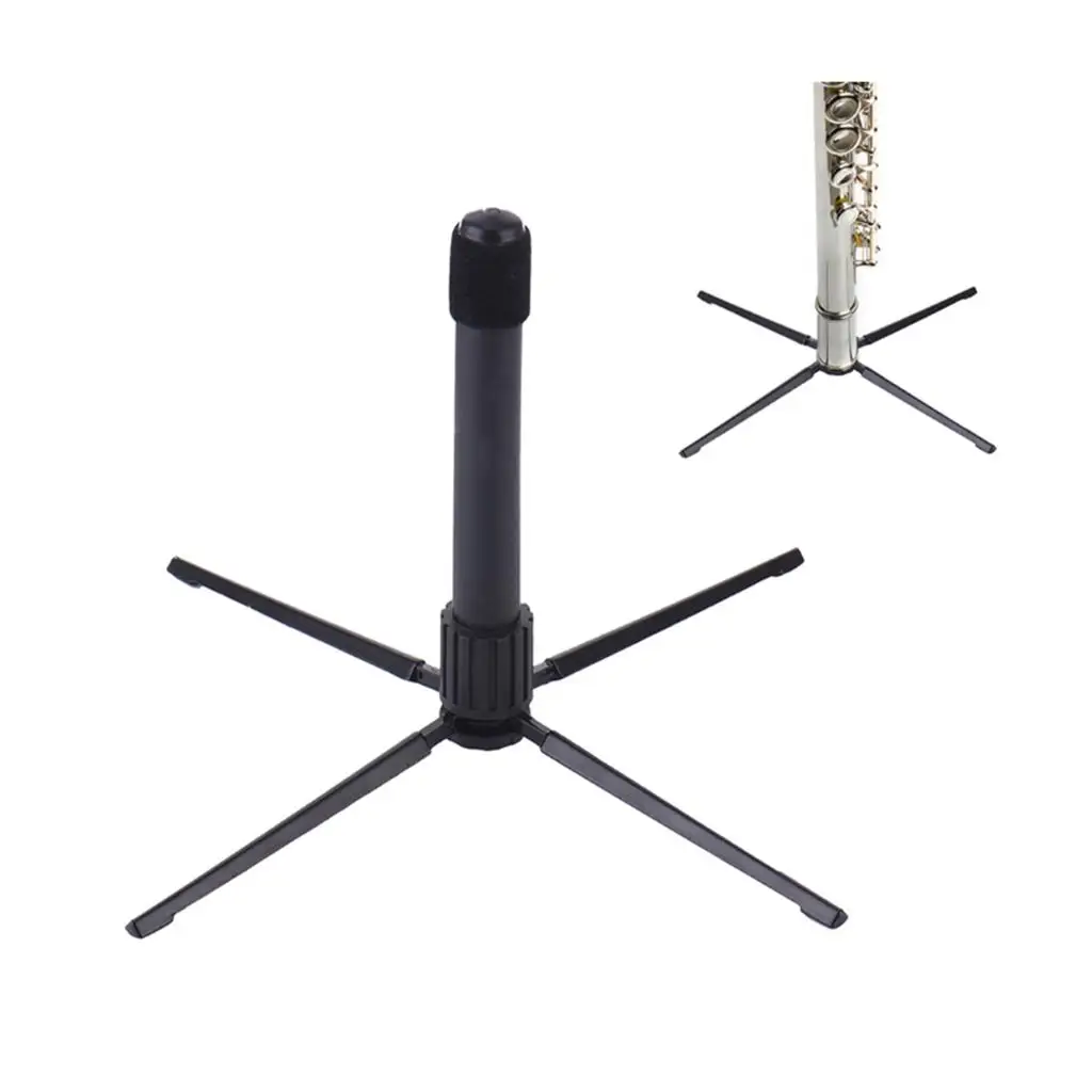 Foldable Flute Clarinet Compact Stand Holder Portable for Flute Clarinet