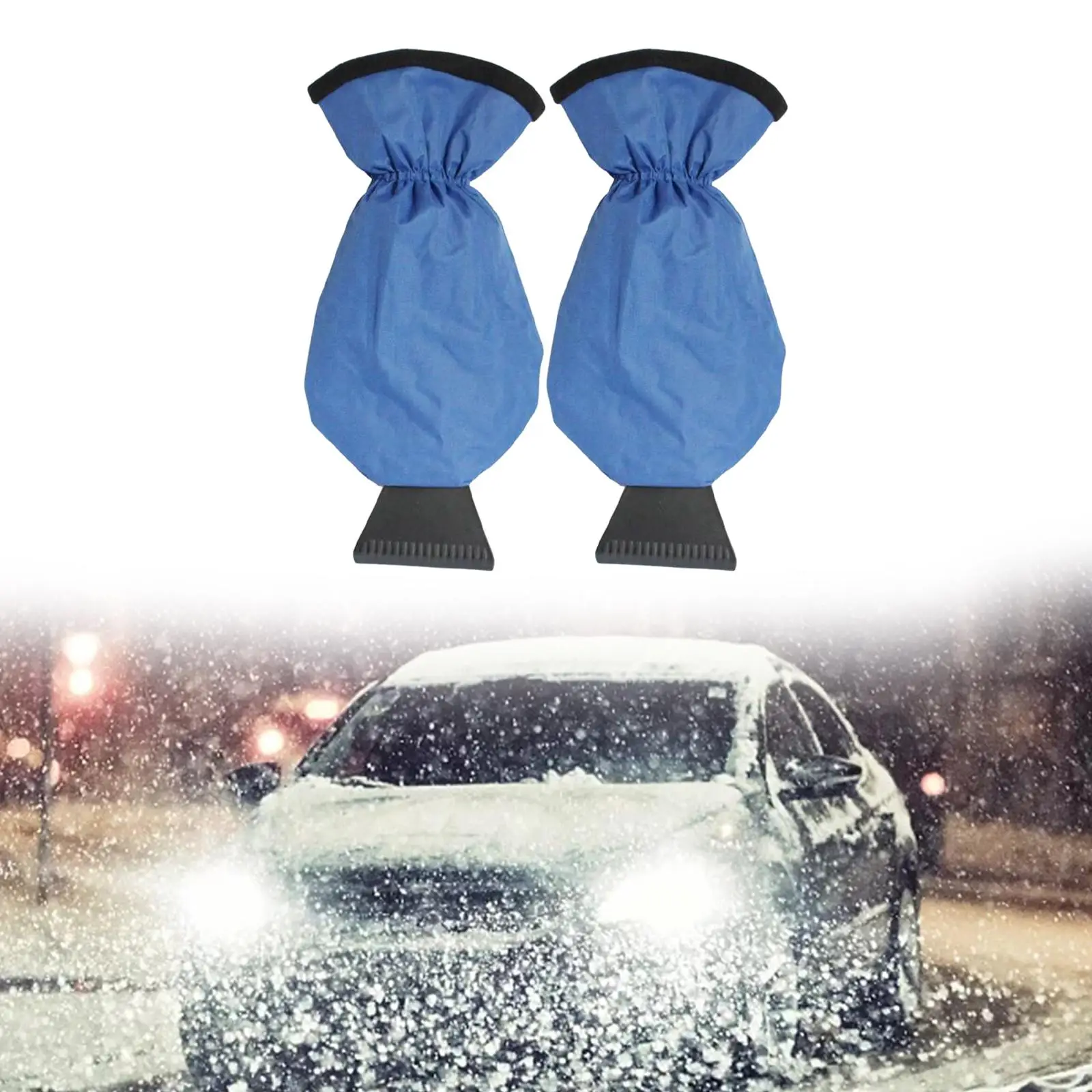 ABS Snow Shovel with Glove Deicer Removal Sturdy Gloves Snow Shove for Vehicle