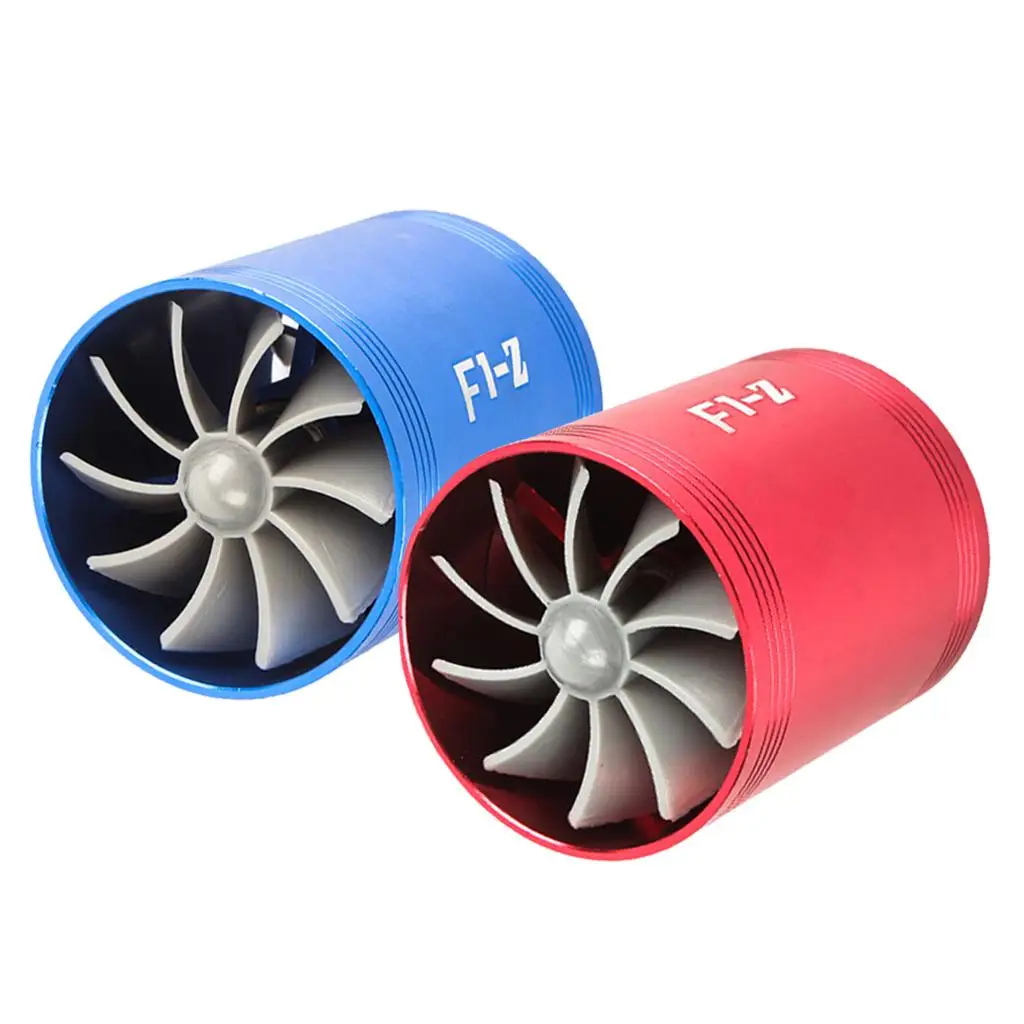 2pcs Air Intake Dual Fan  Super Charger