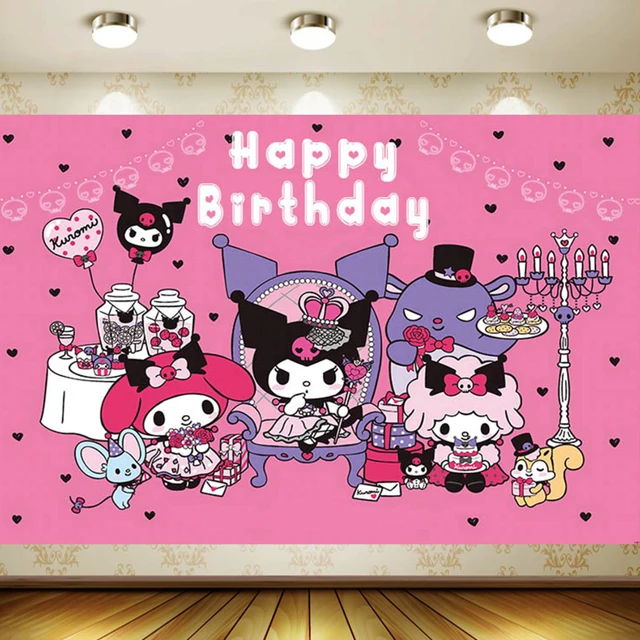 Sanrio Tema Hello Kitty Kuromi Festa di compleanno Decorazione