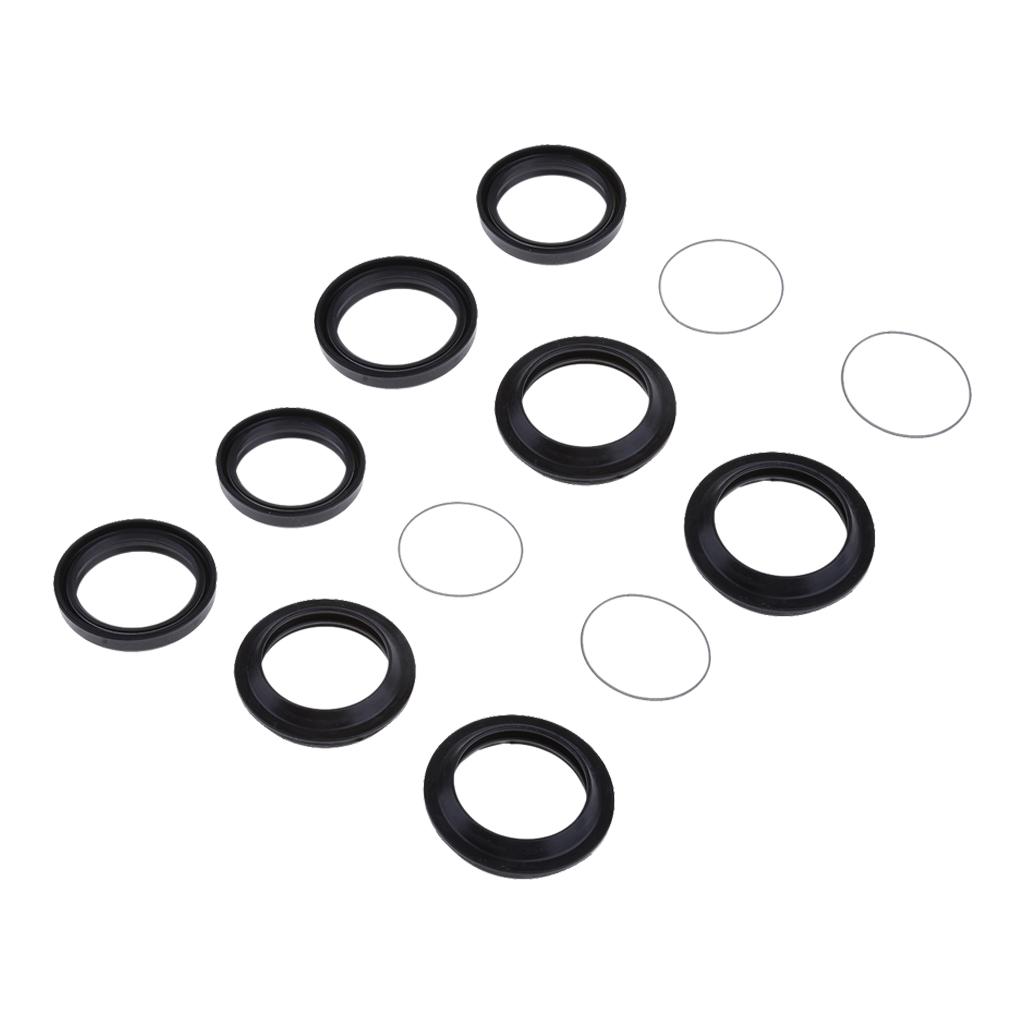 2 Sets Motorbike Shock Oil Seal and Dust Seal Set for Yamaha XJR400