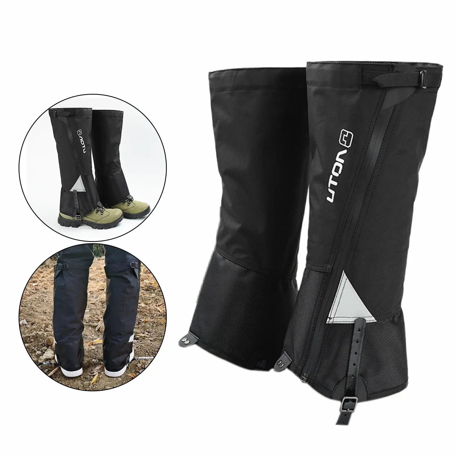 Adjustable Leg Gaiters Waterproof  Durable Cover for Climbing Outdoor Sports