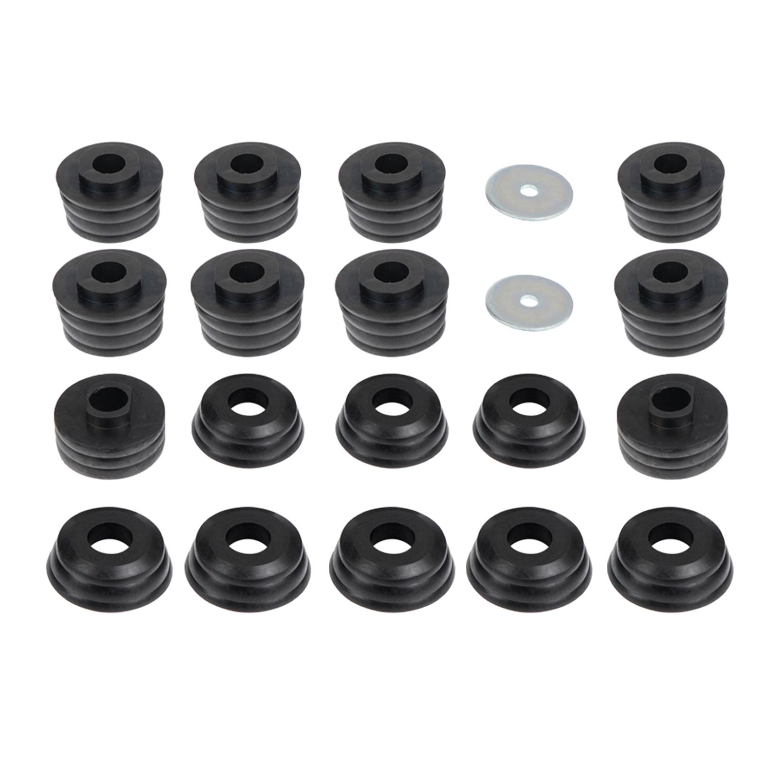 Body Cab Mount Bushing Set Car Easy Installation Body Mount Bushing Set for GMC Sierra 1500 2500 2WD 4WD 1999-2014 Repair