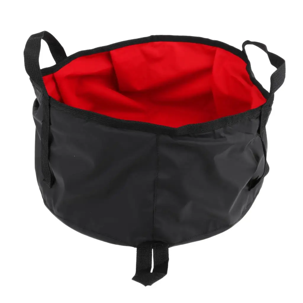 8L Portable Folding Washbasin Bucket Wash Basin Foldable Camping Water Pot