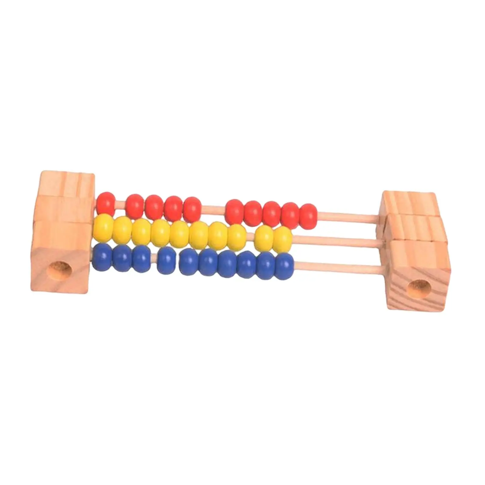 Montessori Wooden Abacus Counting Learning Toy Early Learning Educational Toy Miniature Counting Frame for Children Girls Gifts