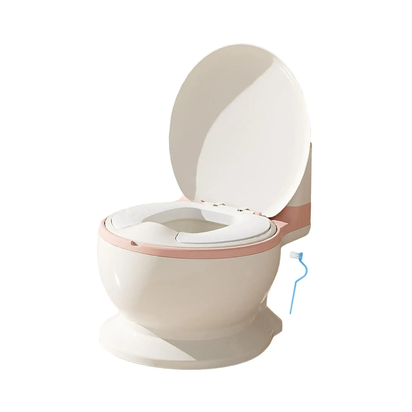 Toilet Training Potty Simulate Flushing Sound Non Slip (Brush Included) Comfortable Easy to Clean Training Transition Potty Seat