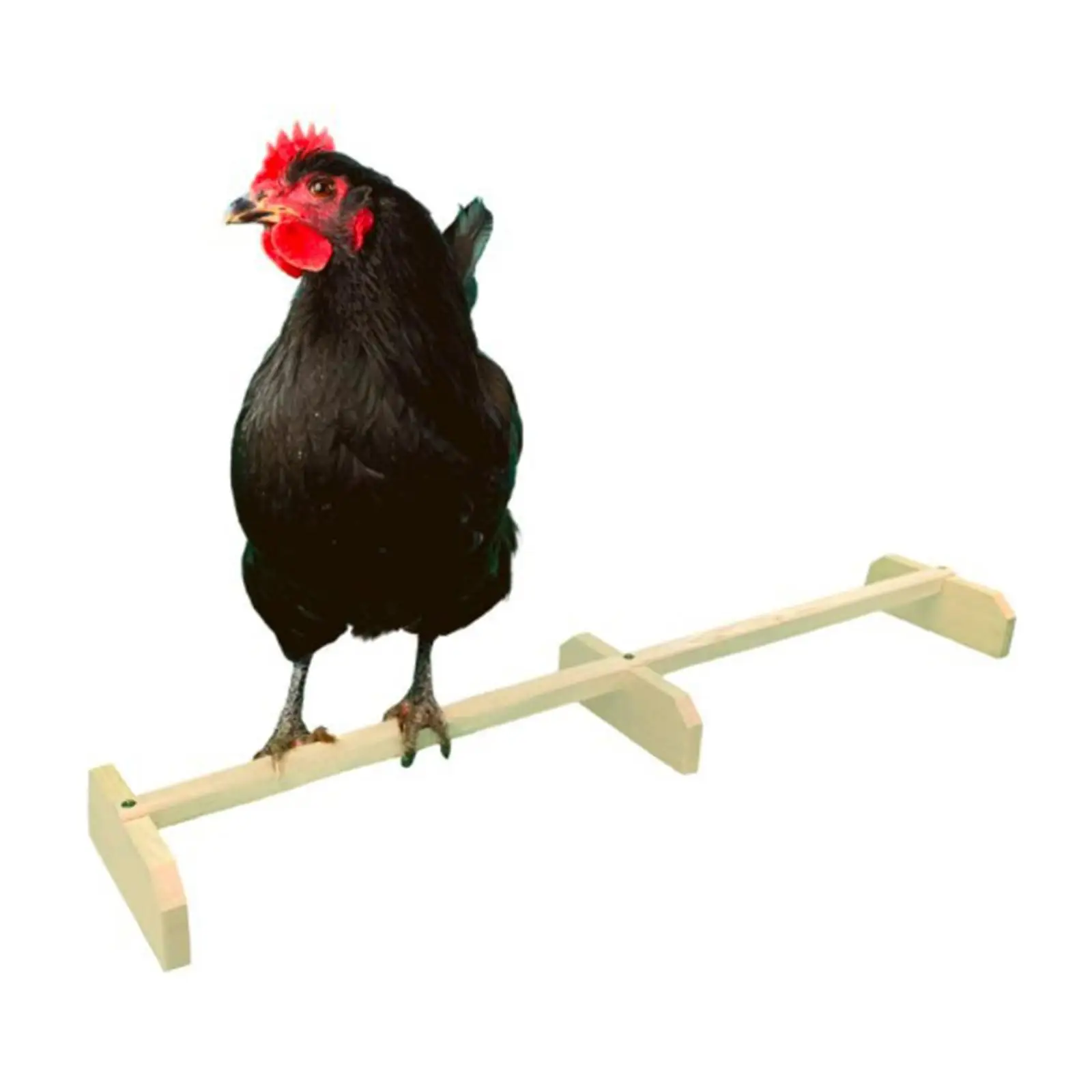 Chicken Perch Wooden Roosting Bar Bird Stand for Coop and Brooder for Large Bird Baby Chicks Parrots