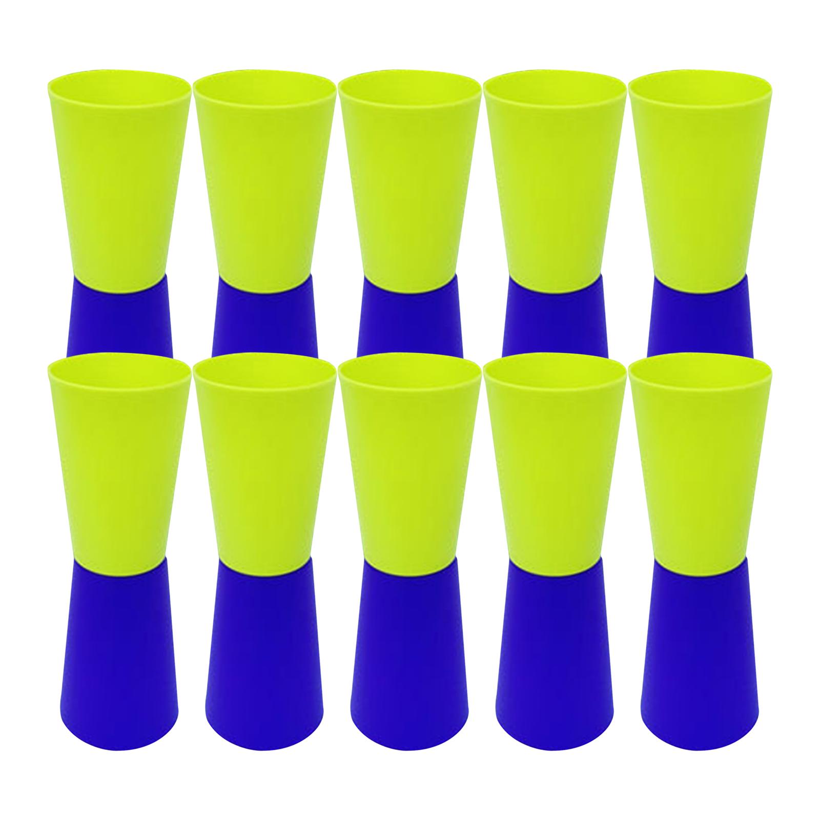 10x Flip Cups Agility Training Sport Equipment Body Coordination Physical Fitness Aid for Events Gym Basketball Outdoor with Net