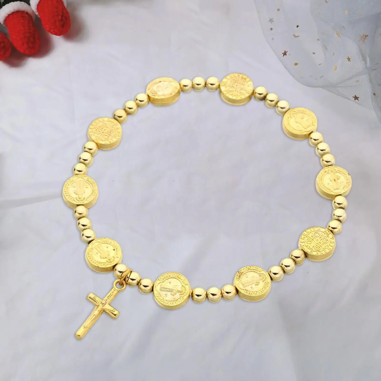 Aureate Cross Bracelet Cross Pendants for Wedding Confirmation Church Event Christening