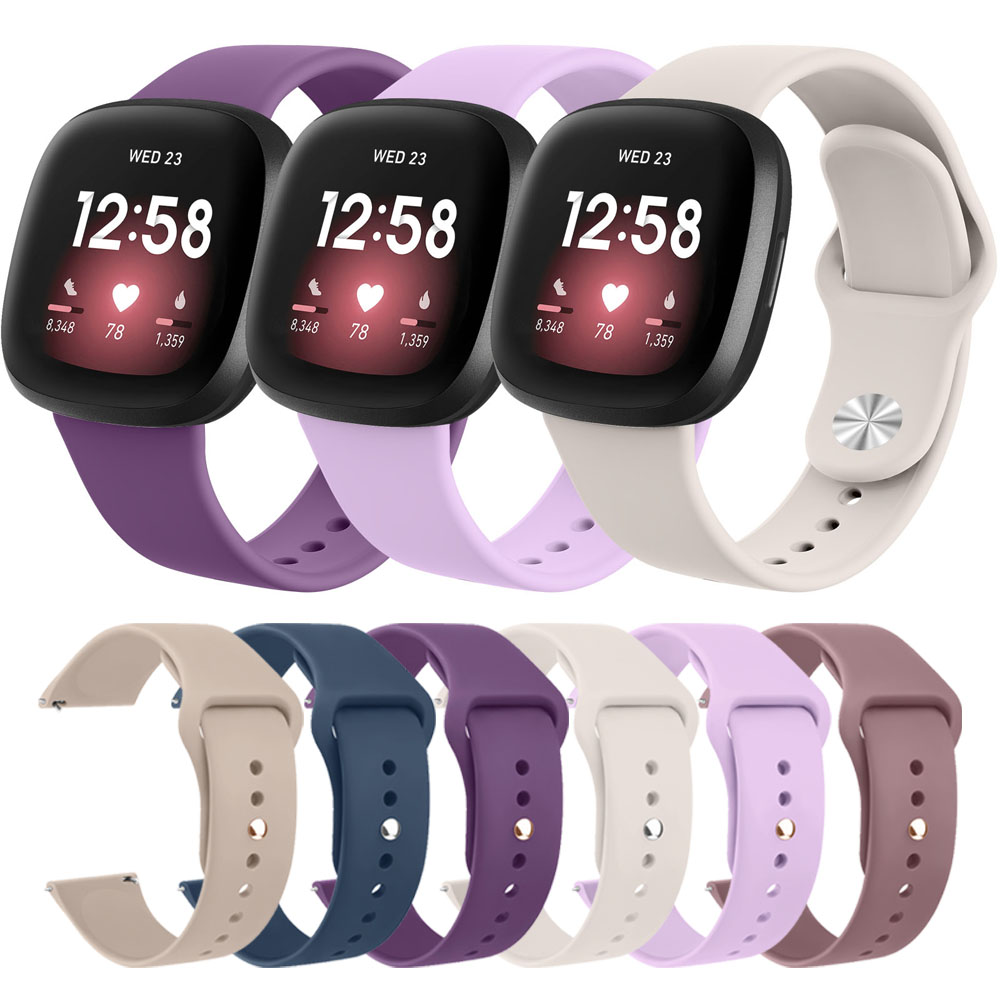 Soft Silicone Strap For Fitbit Versa 1/Versa 2/Versa 3/Versa 4 Band Bracelet For Fitbit Versa Lite/Sense/Sense 2 Strap Wristband