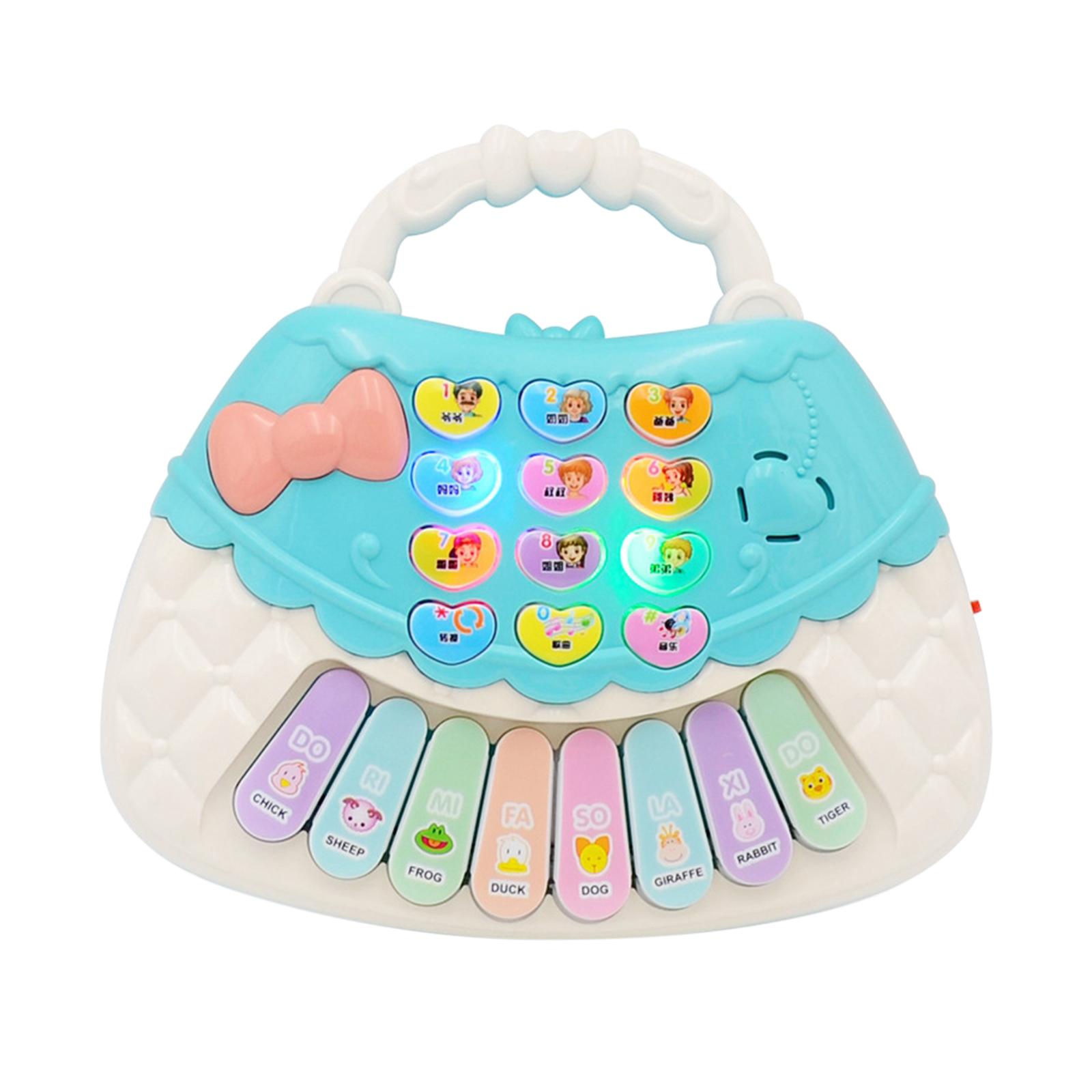 Electronic Piano Keyboard Musical Toy with Sound and Lights for Kids Baby