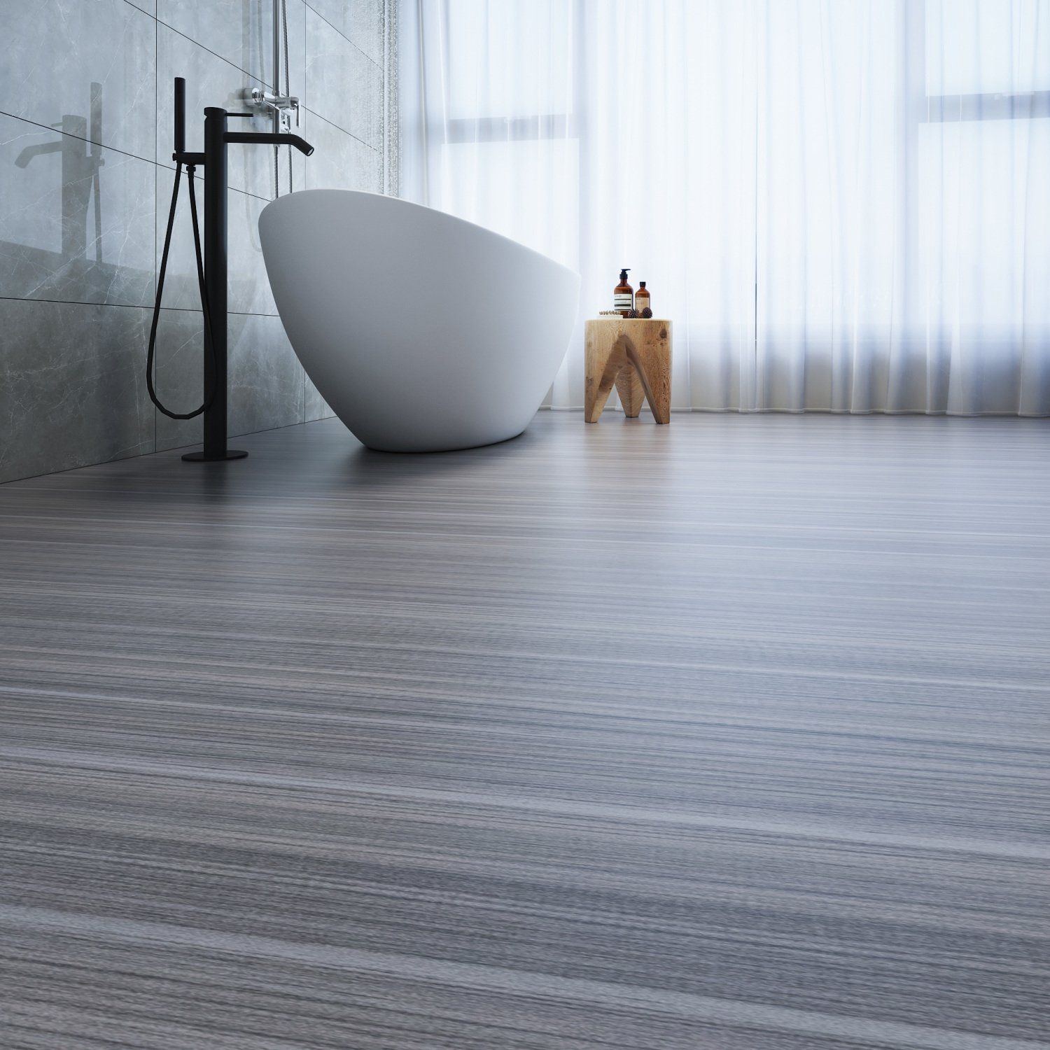 Description Picture 4 of itemFloor Pvc Self-adhesive Kitchen Bathroom Bedroom Floor Decoration Tile Sticker Wear-resistant Waterproof Anti-slip Thickening