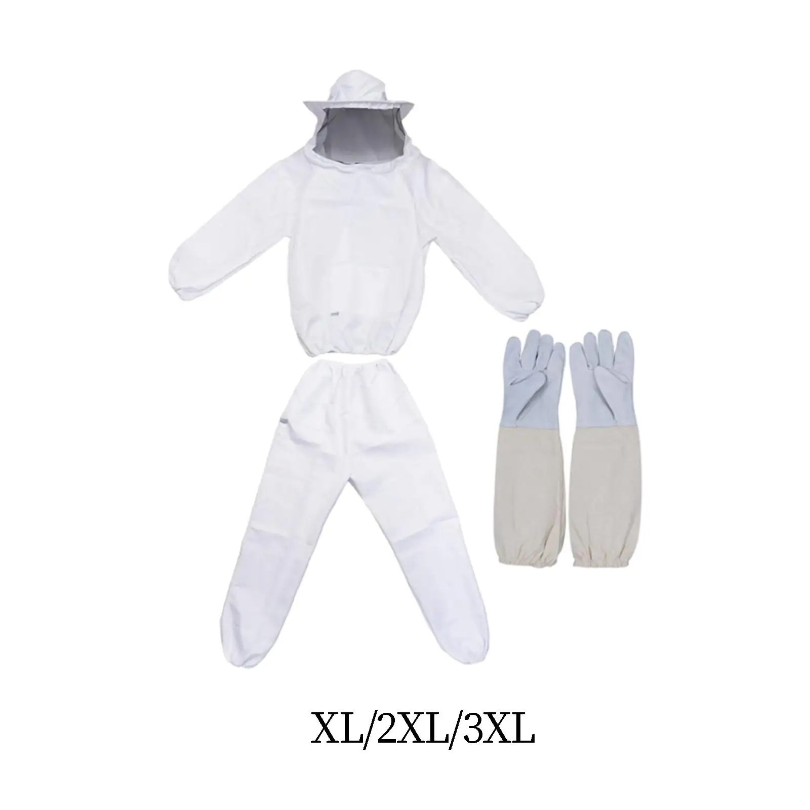 Beekeeping Suit Elastic Cuffs Complete with Glove Bee Suit for Men Women