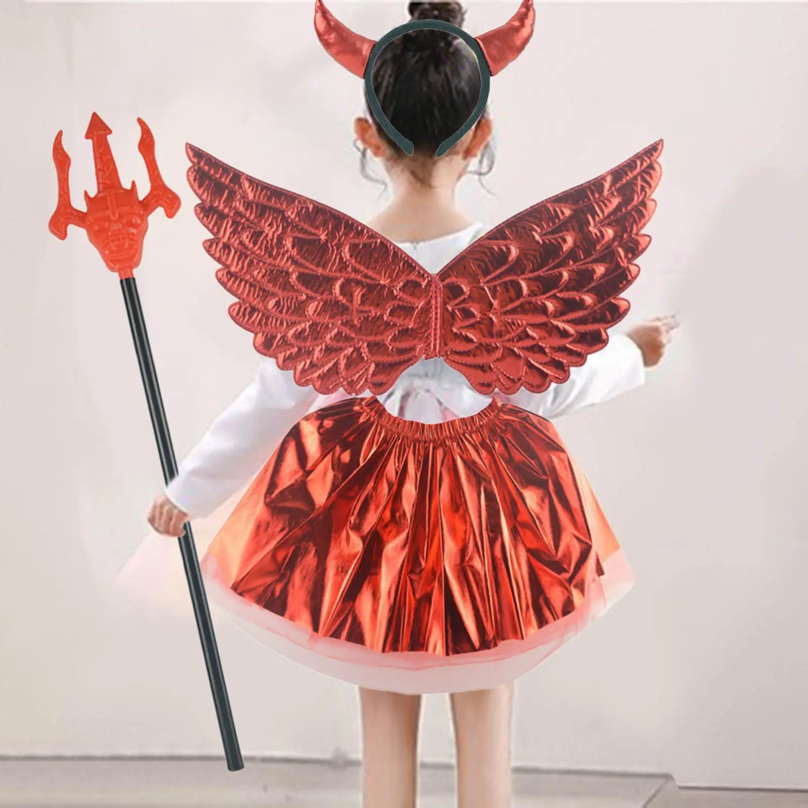 Girls Costume Decoration Hair Hoop Accessories Halloween Devil Costume for Kids for Festival Carnivals Masquerade Party Children