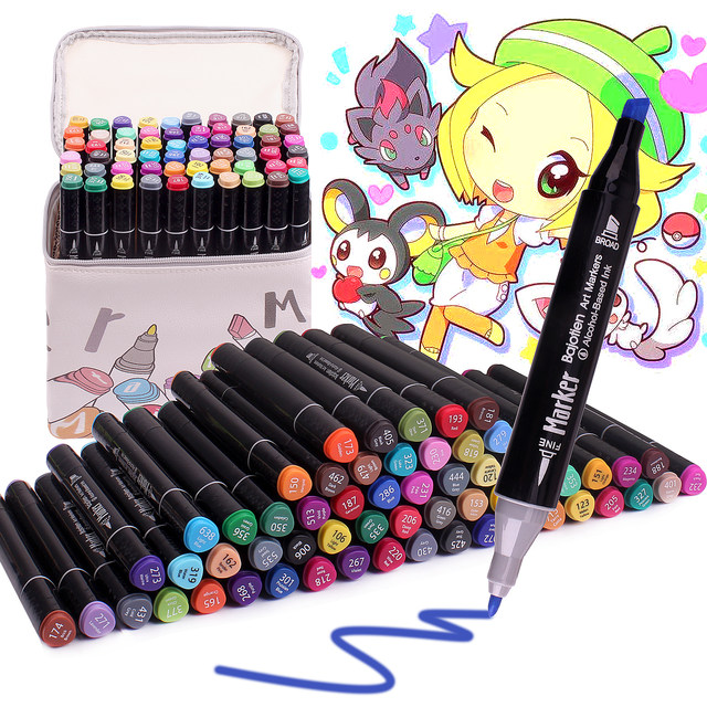 RnemiTe-amo Deals！Colored Pencils Child Pencil Set Marker Album Sketch  Watercolor Marker Brush Colored Pencils