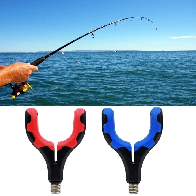 High Quality ABS+TPR+Metal Fishing Rod Holder Rest Head Gripper for Tackle