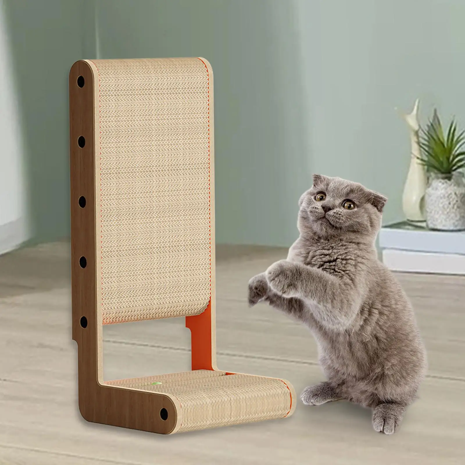 Cardboard Cat Scratcher Cats Lounge Scratcher Vertical Corrugated Saving Space Ball