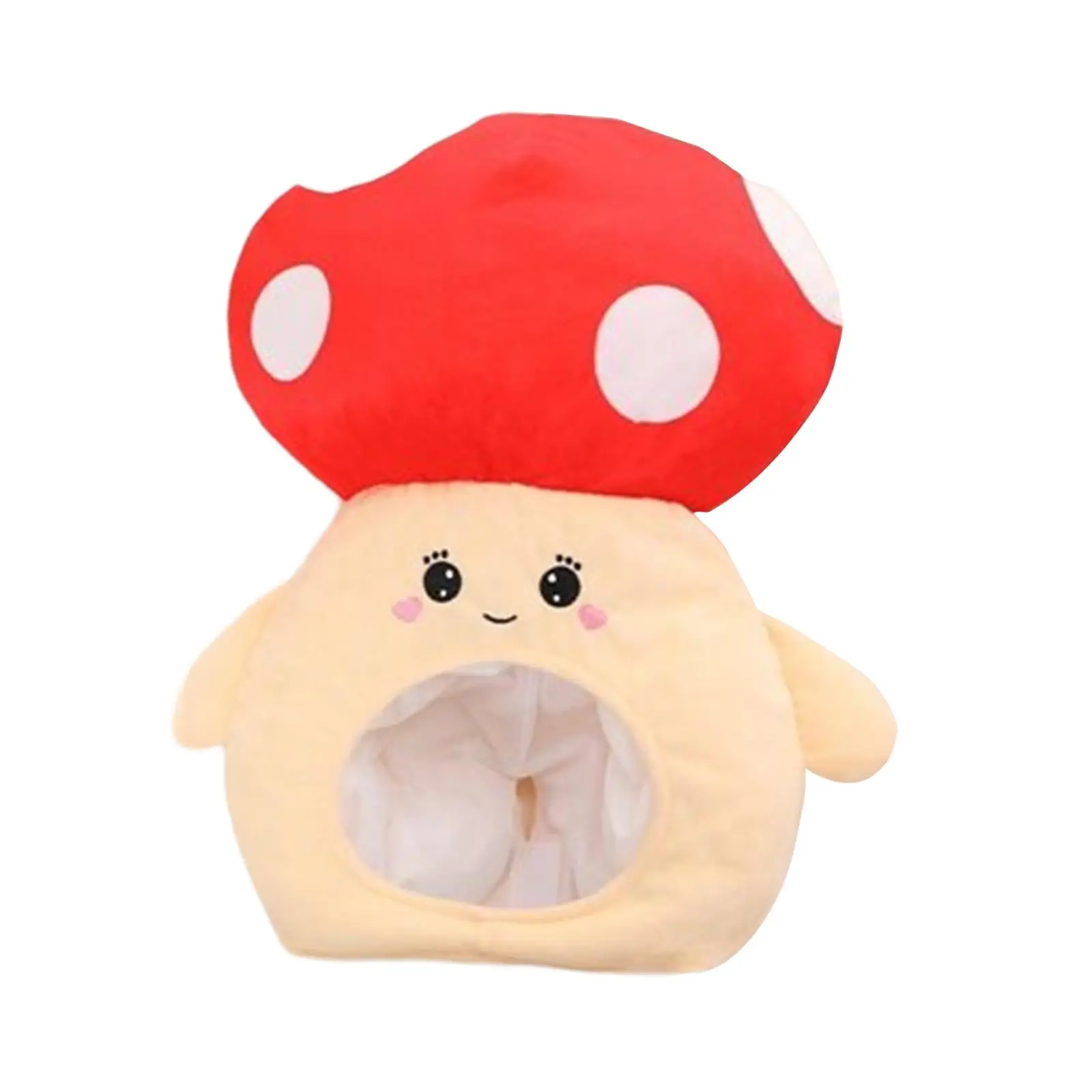 Lovely Plush Mushroom Hat Novelty Hats for Stage Performance Carnival Fancy Dress